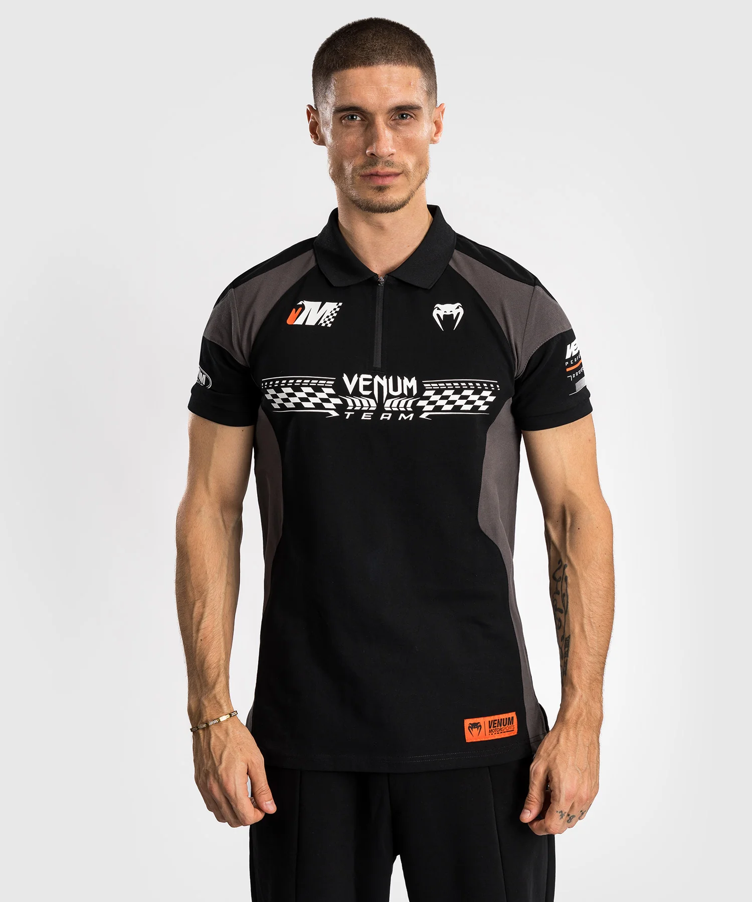 Bavlněné polo Venum Motorsport – Deep Black